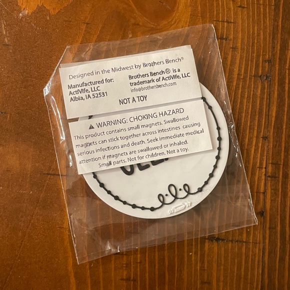 Circle Black & White Silicone Dishwasher Magnet Clean Dirty Sign, Double Sided - Picture 2 of 3